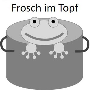 Frosch im Topf