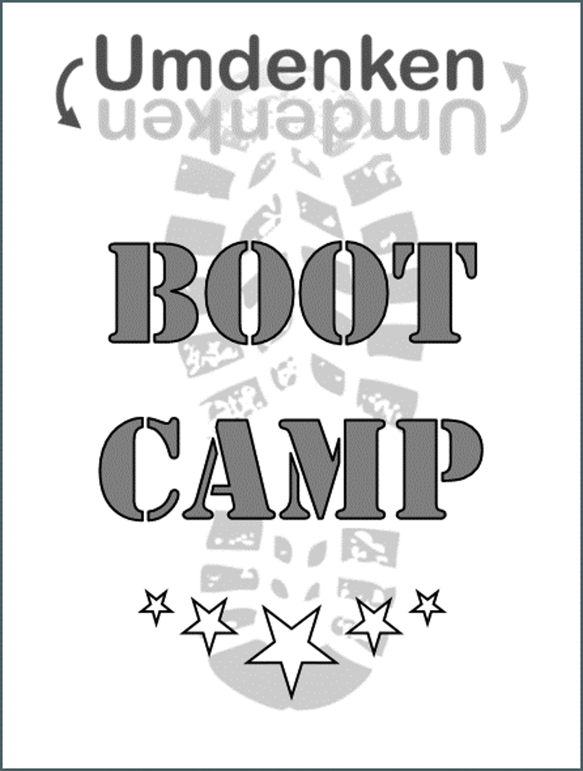 Titelbild Boot-Camp "UMDENKEN-Lösungsmanagement"