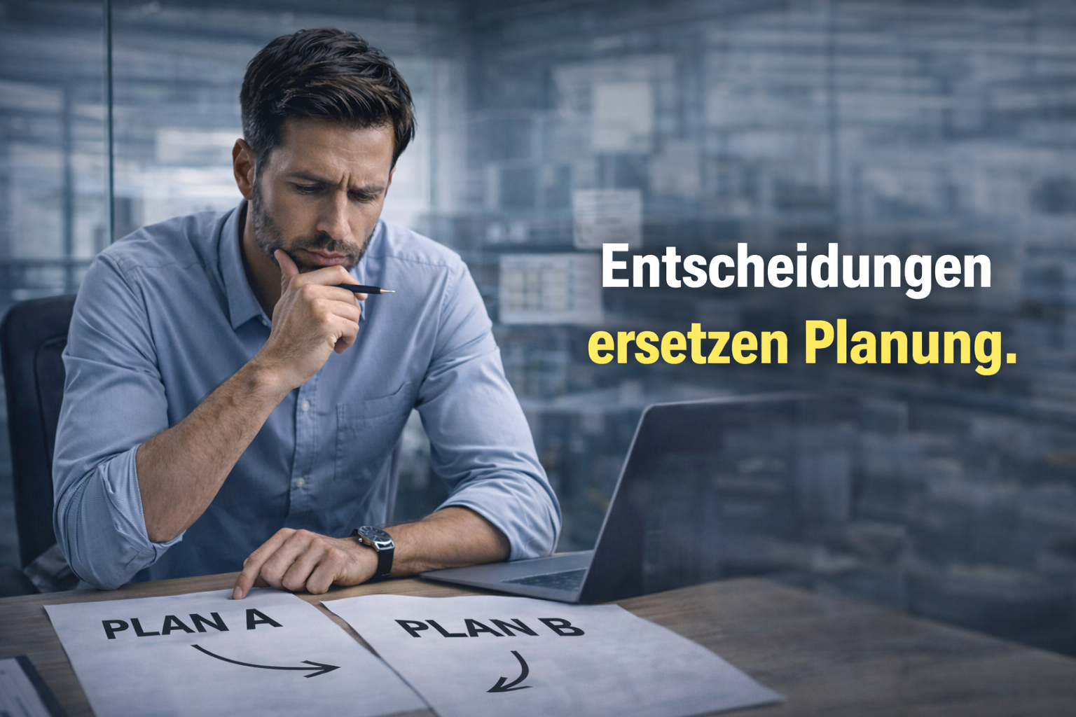 Entscheidungen ersetzen Planung