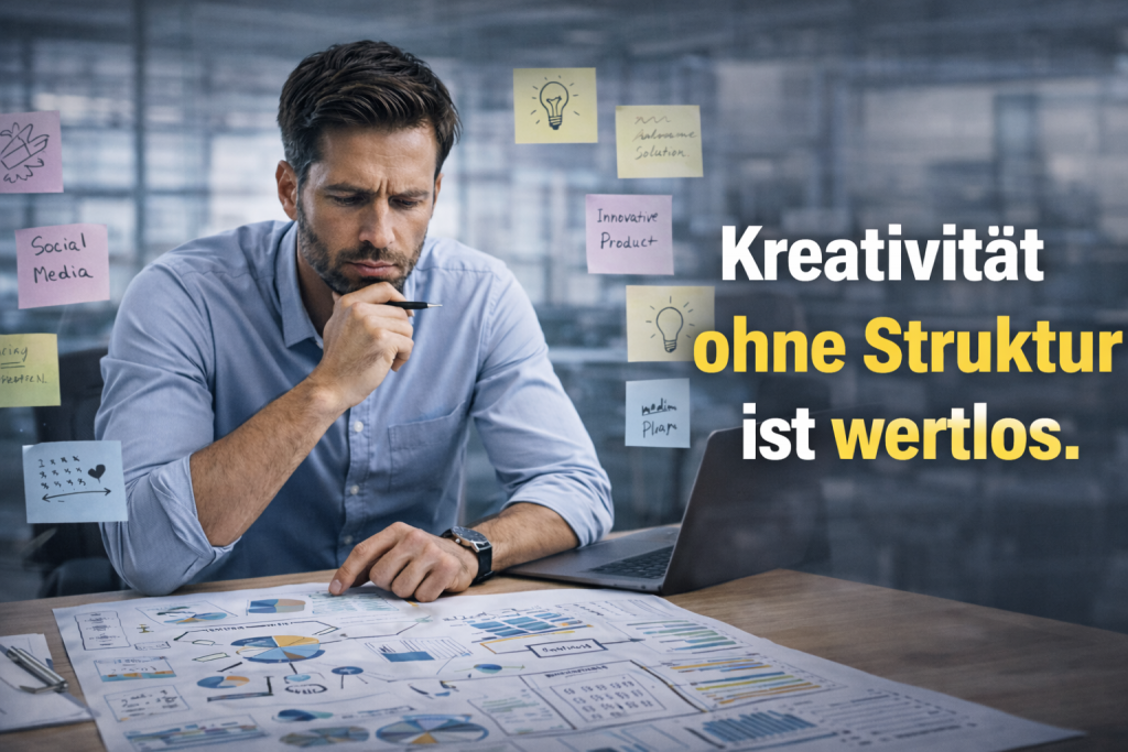 Kreativität ohne Struktur ist wertlos
