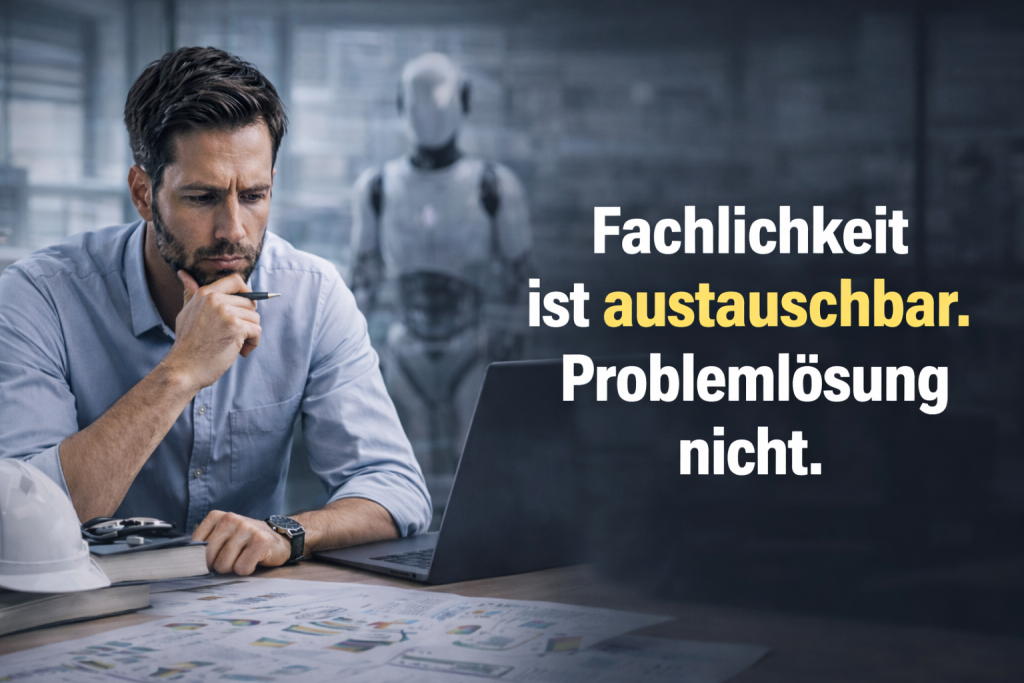 Fachlichkeit ist austauschbar – Problemlösung nicht
