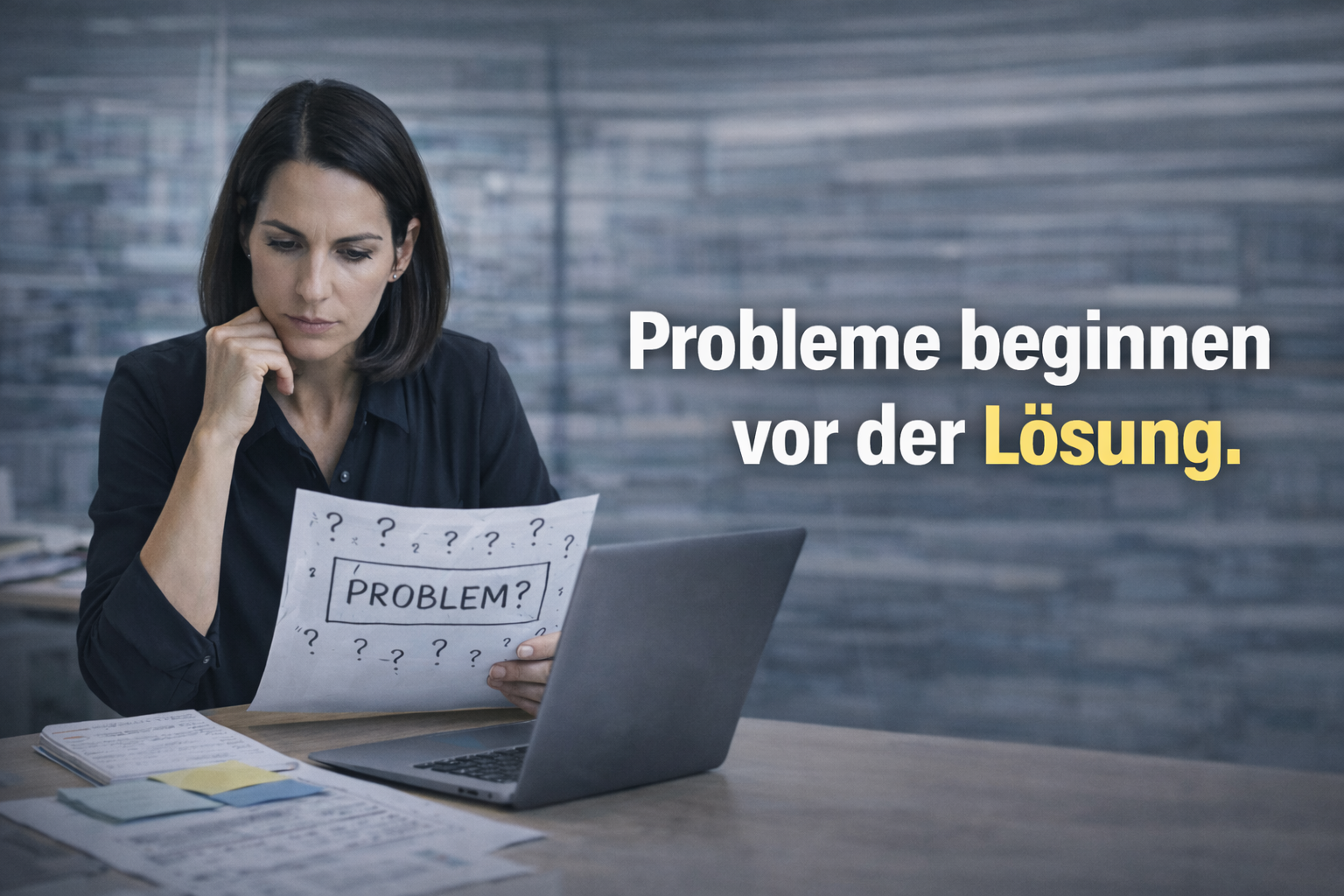 Probleme beginnen vor der Lösung