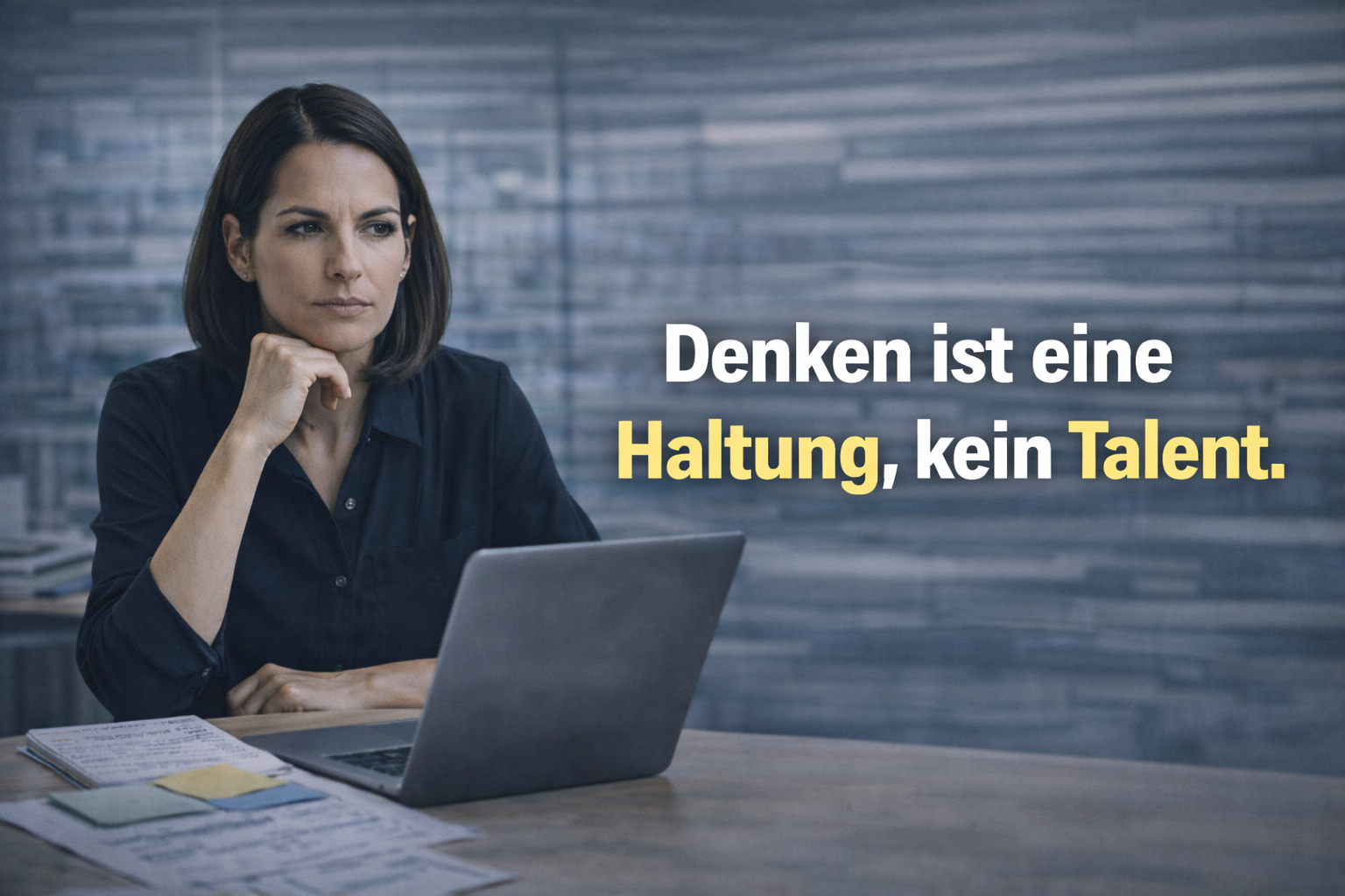 Denken ist eine Haltung, kein Talent